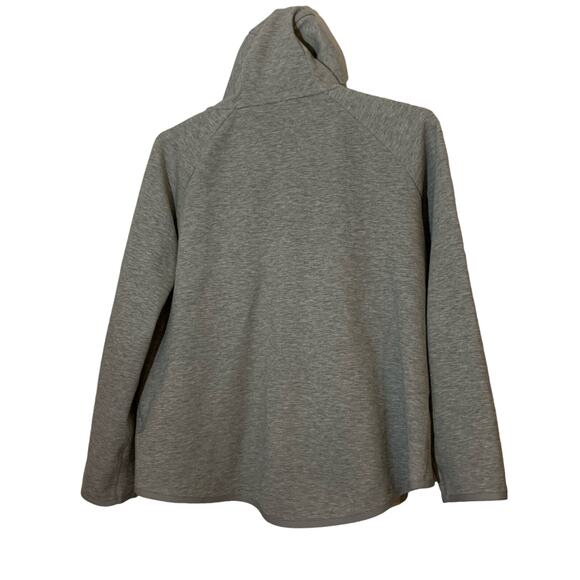 Nike Tech Women's Size Large Gray/White Hooded Full Zip Athletic Jacket - Picture 2 of 6